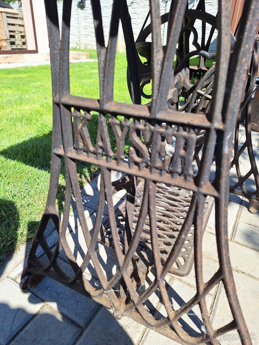 Kayser starodávny šijací stroj komplet - 5