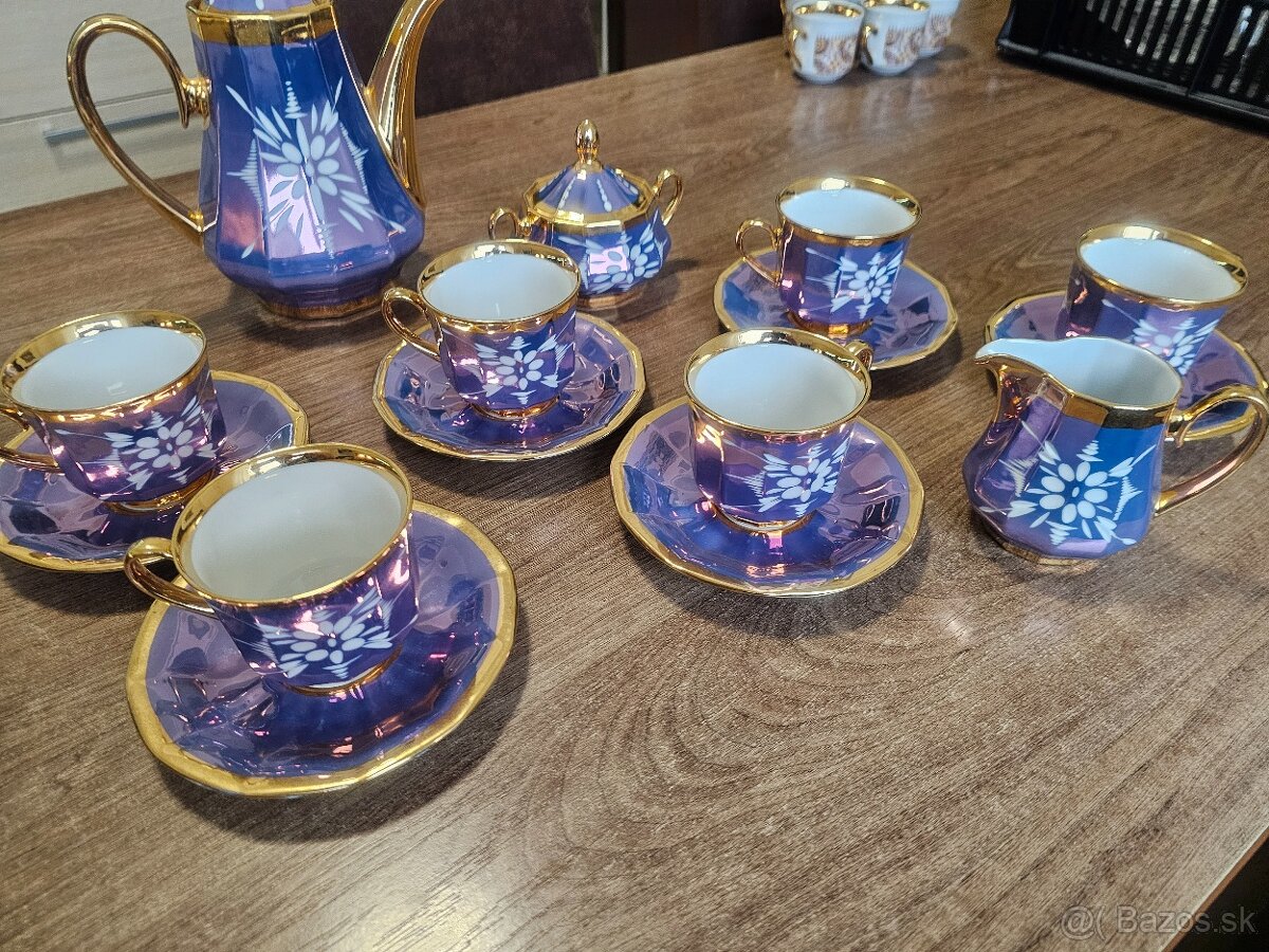 Kávová porcelánová suprava. - 5