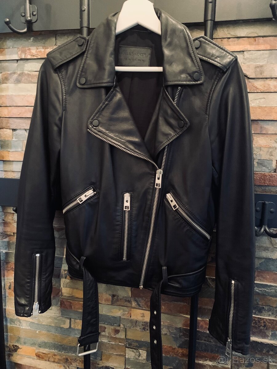 All saints kožená damska bunda veľkosť M - 5