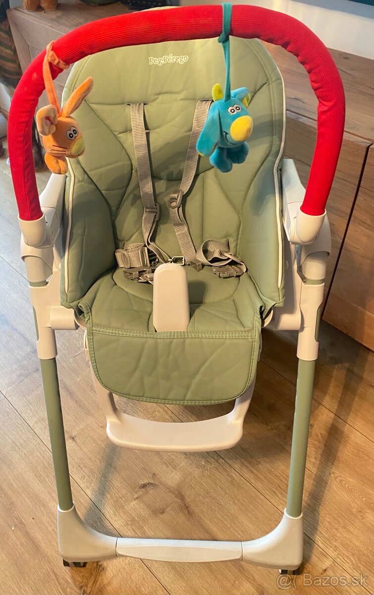 Jedálenska stolička Peg Pérego Prima Pappa Follow Me Mint - 5