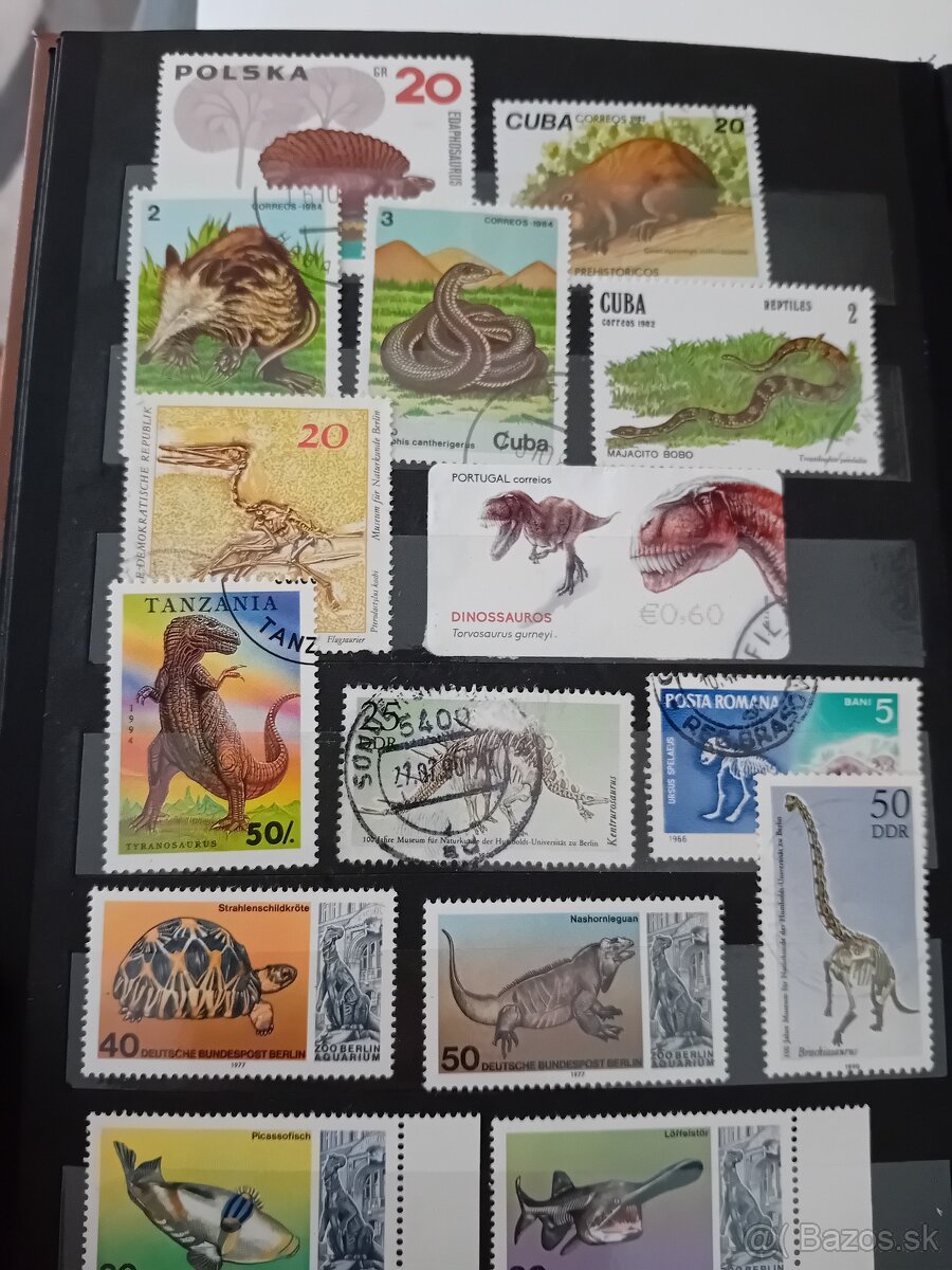 Známky v albume fauna - 5