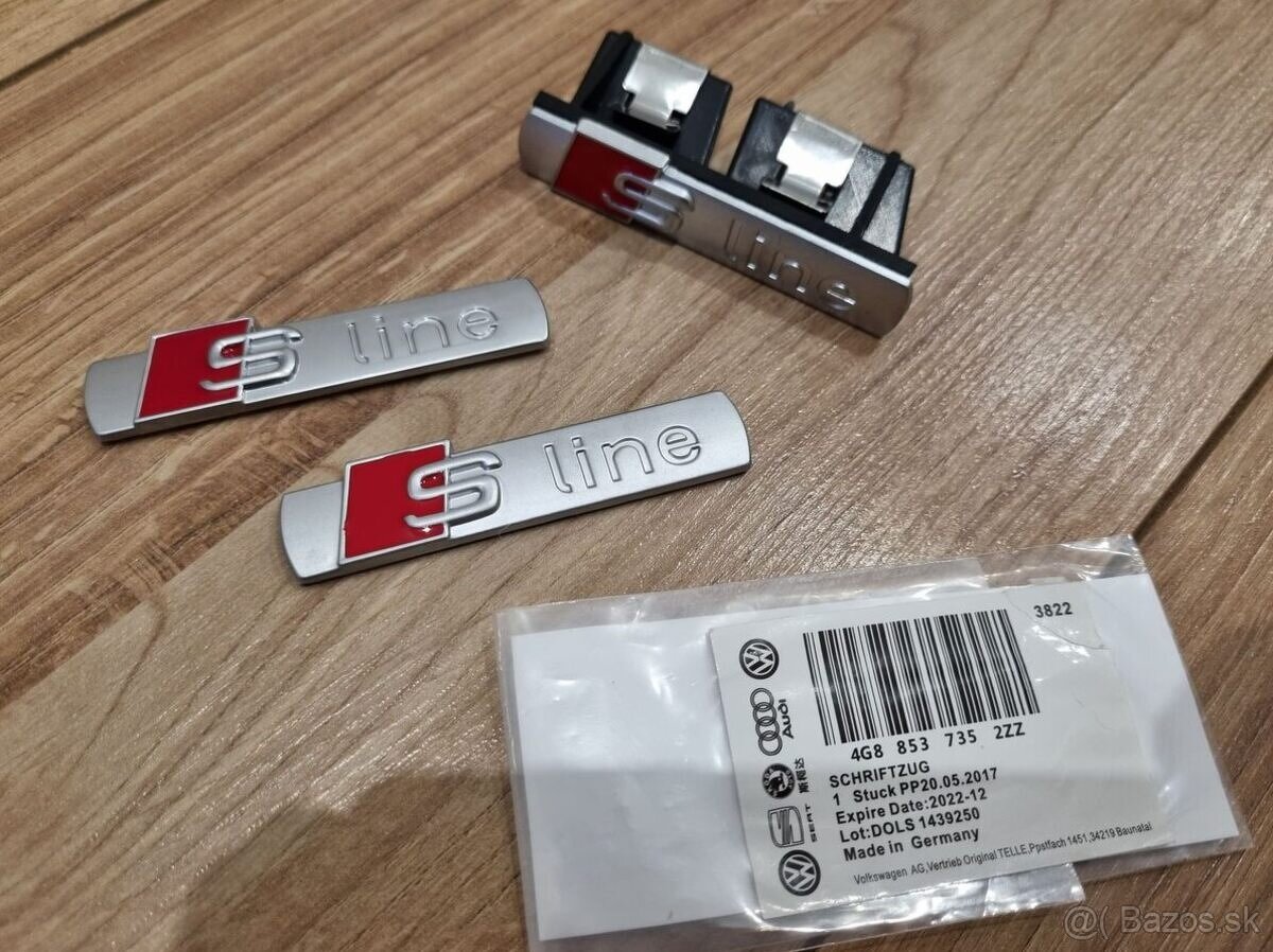 AUDI Sline nápisy loga S line - 5
