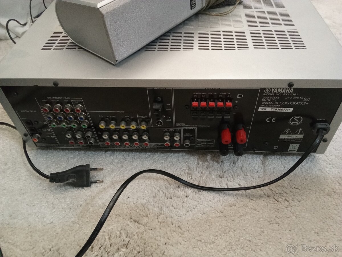 Predám zosilovač Yamaha rx v361 spolu s reproduktormi - 5