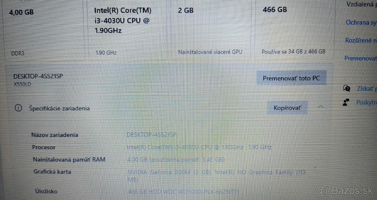 ASUS X550LD 15,6" - 5