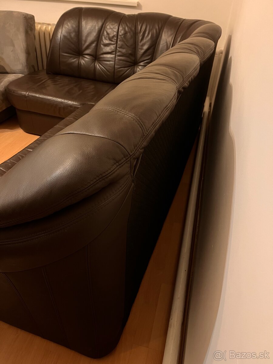 Koženný rozkladací gauč - 5