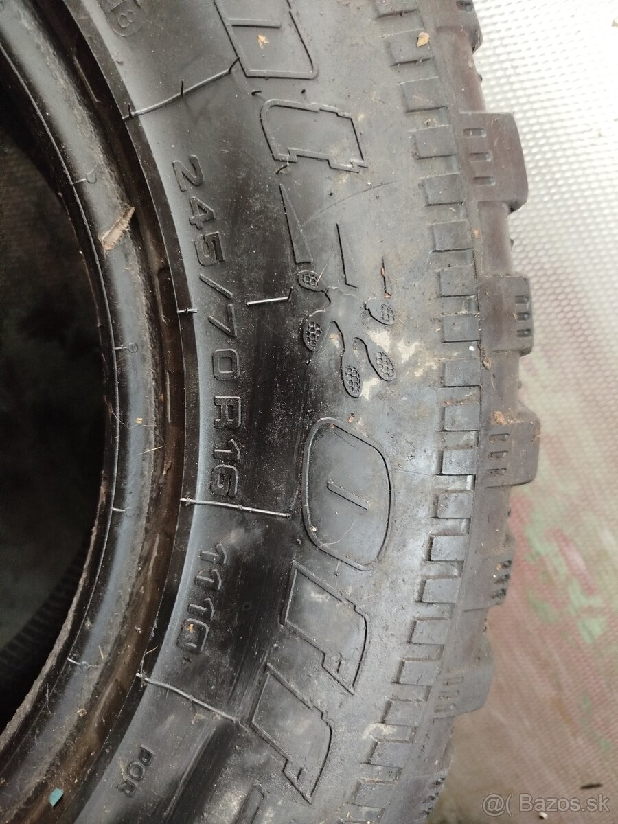 Predám rezervu 245/70 R16 9mm cordiant offroad
