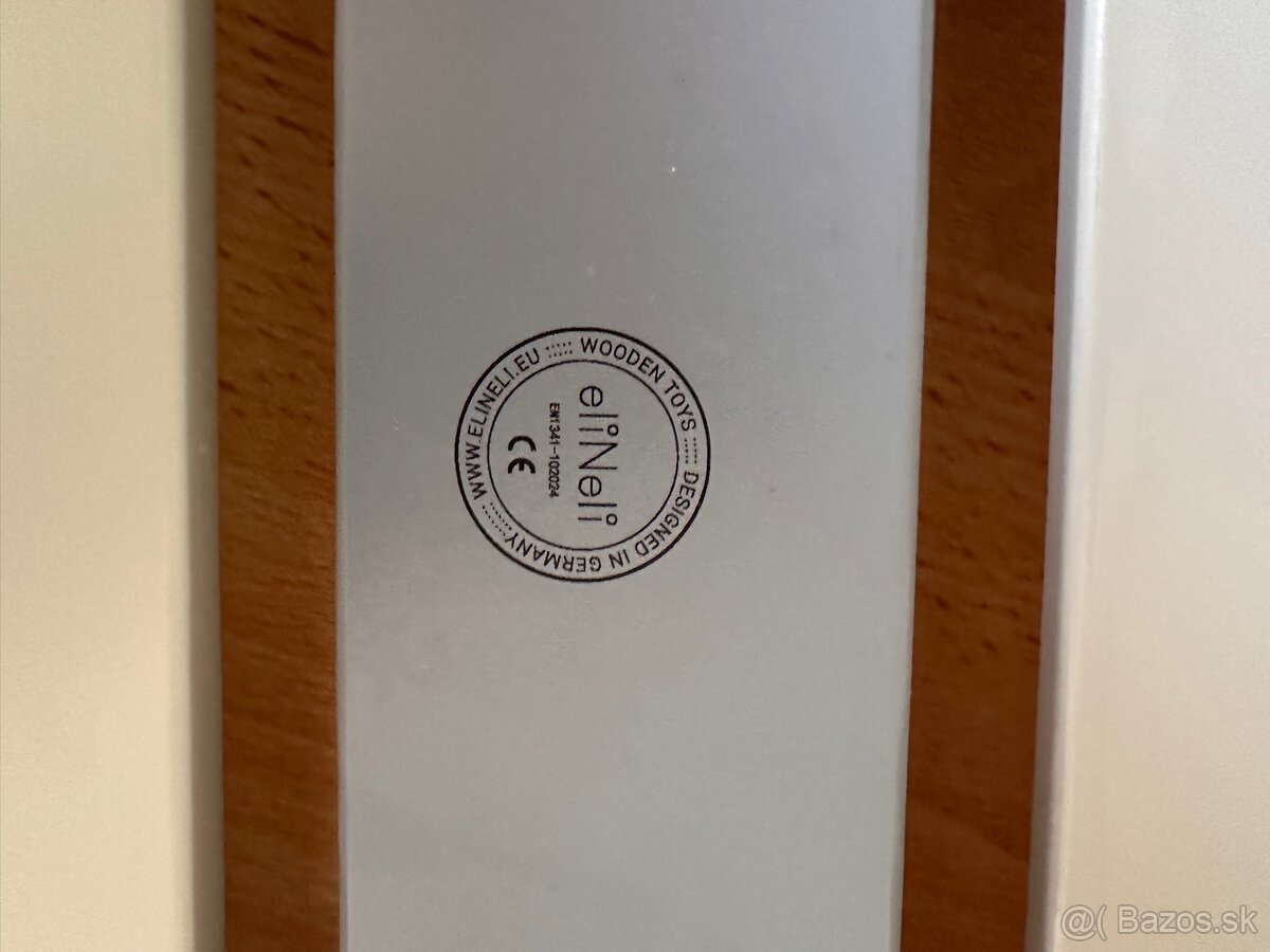 Drevená montessori hojdačka s doskou 2v1 - set pastel - 5