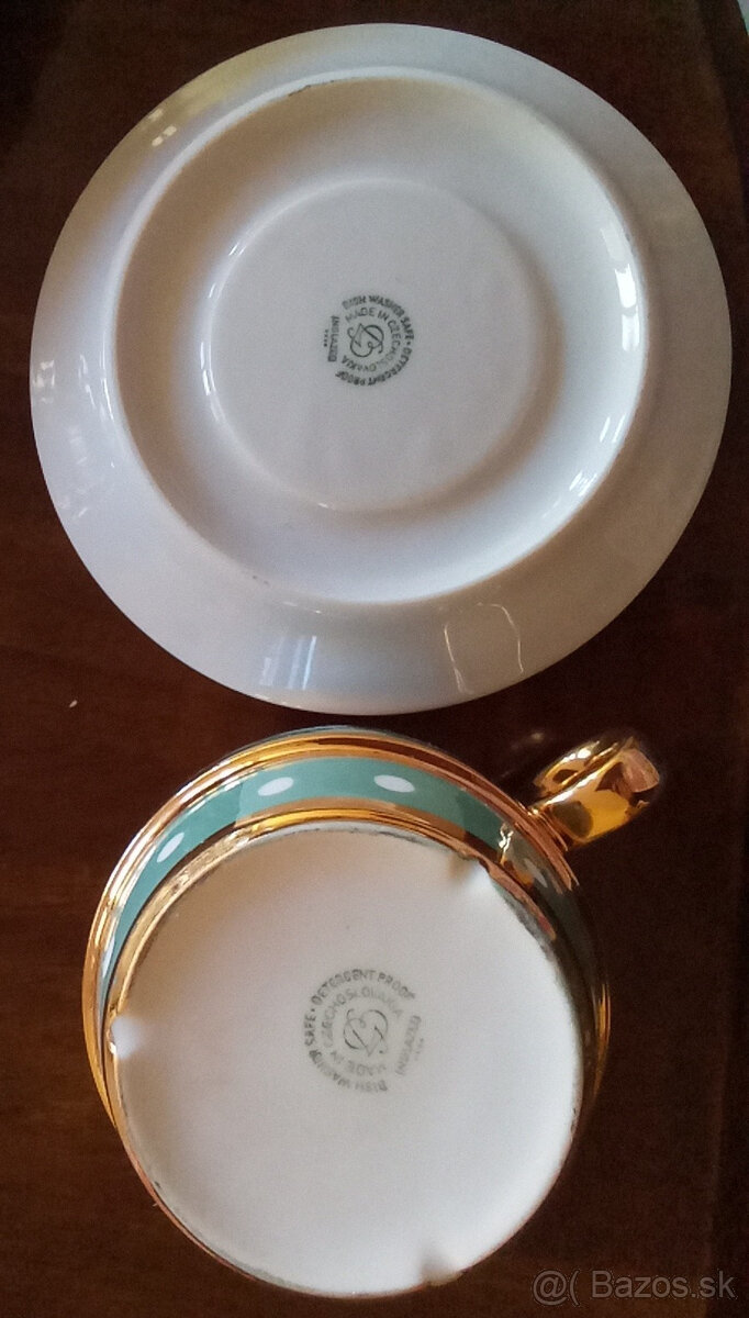 Porcelánové Šálky s Podšálkami - Dvory - 5