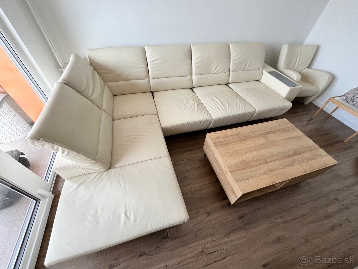 Predám kožený gauč PHASE v tvare L - 5