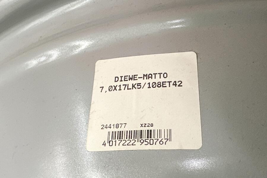 Hliníkový disk Diewe-Matto. 17 palcov - 5