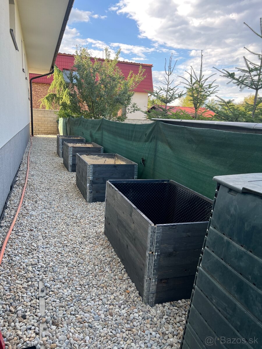 Vyvýšený zahon paletova ohradka - 5