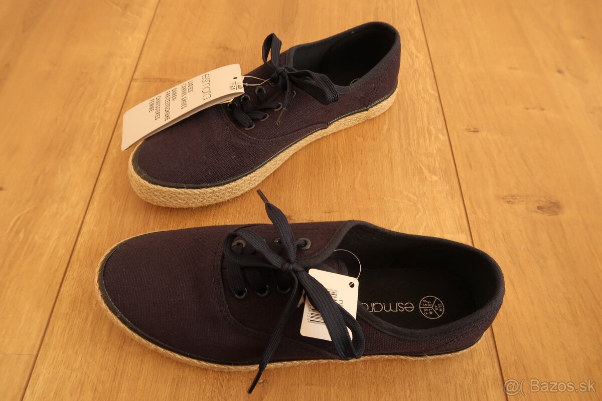 Dámske tenisky plátenky espadrilky ESMARA č. 40 - NOVÉ - 5