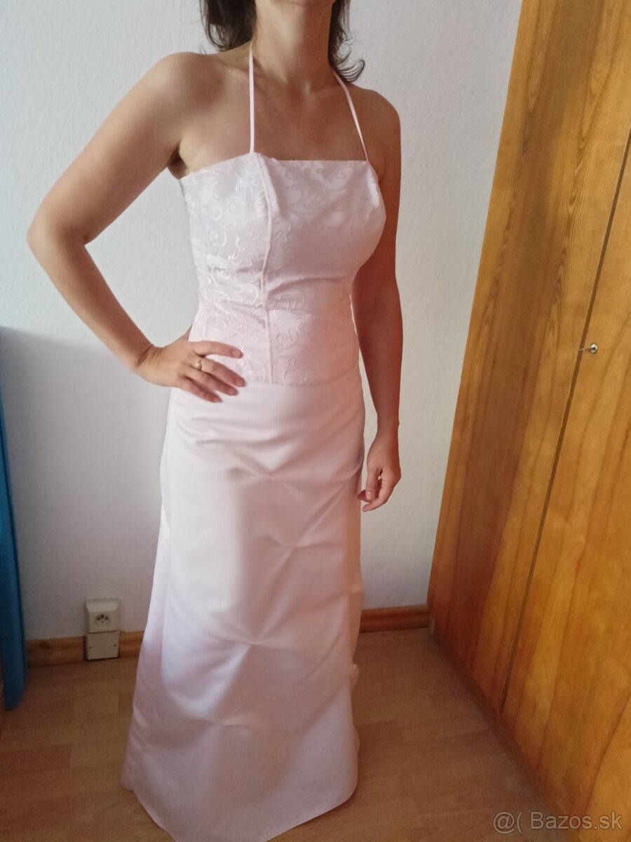Ružové spoločenské saty - 5