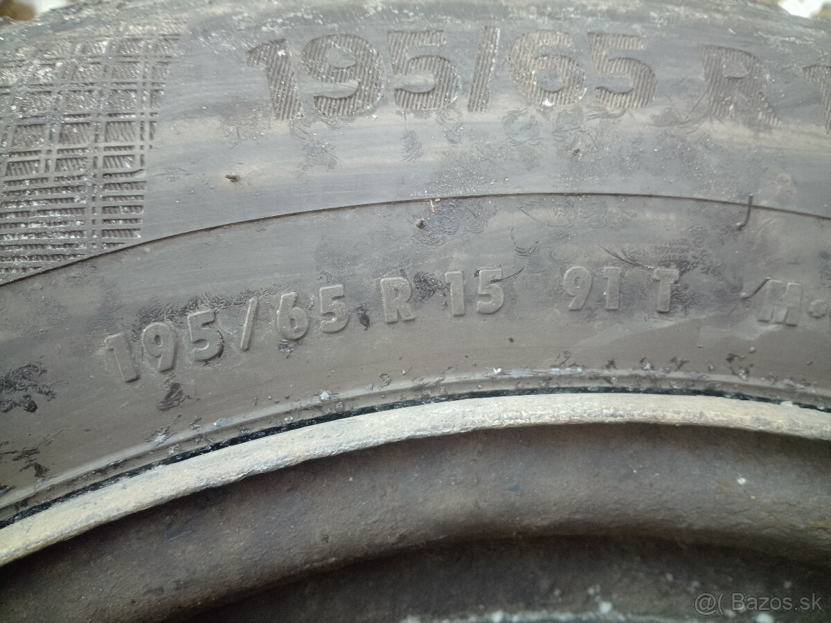 195/65 R15 zimné 4x108 disky - 5