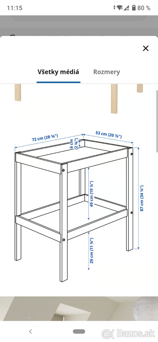 Predám prebaľovací stôl - 5