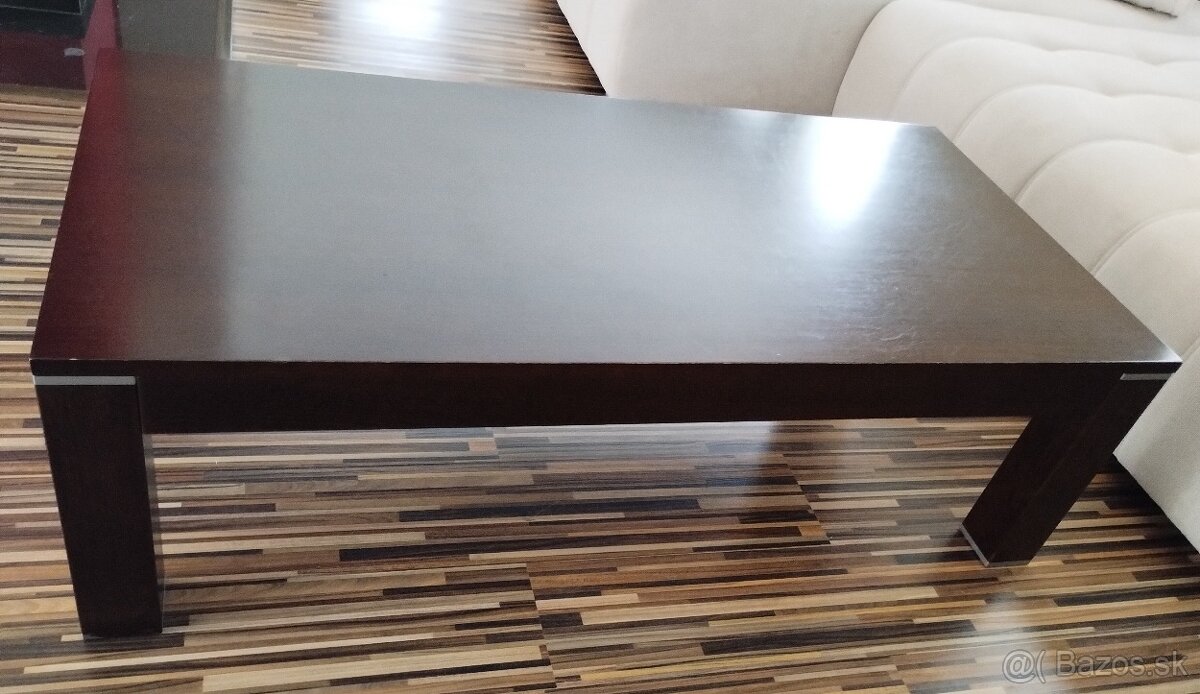 konferenčný stolík z masív-u,130 x 65 x 40 - 5