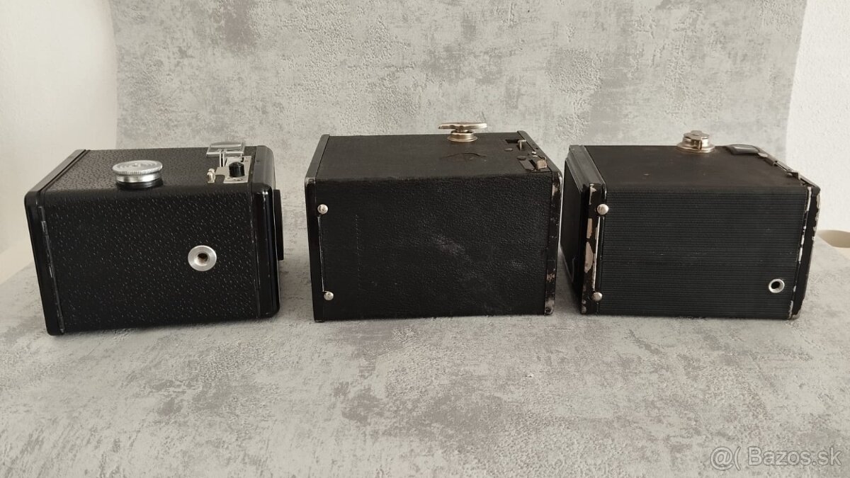 3x staré fotoaparáty, prodej jen vcelku jek je nafoceno. - 5