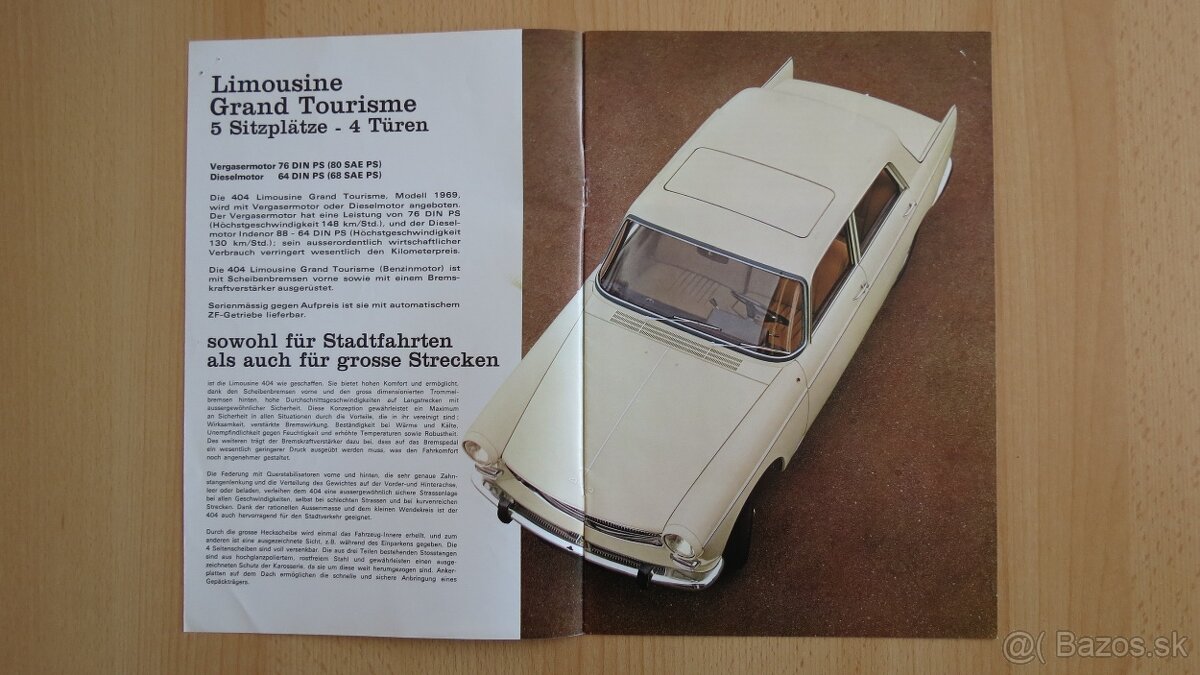 Prospekty Peugeot a Simca 50.-90. léta. - 5