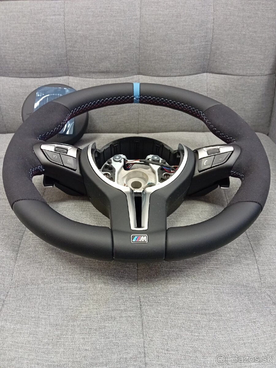Športový alcantara BMW volant - 5