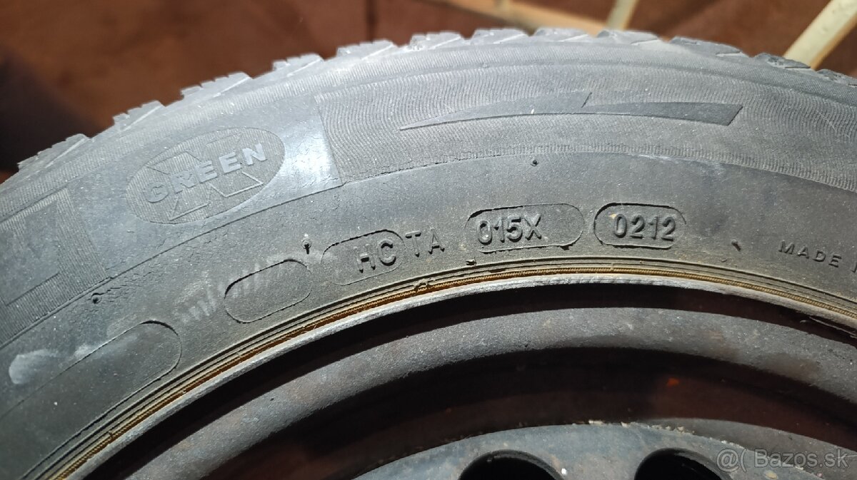 Zimné plneu Michelin aj s diskami 195/65R15 - 5