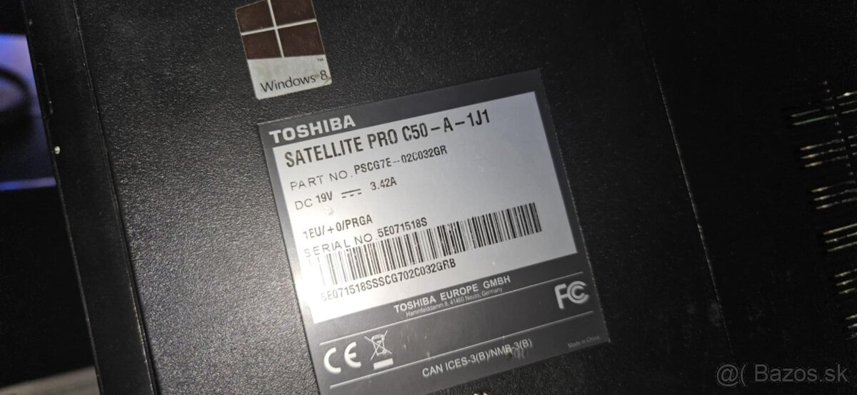 Notebook Toshiba 15,6 palcovy - 5