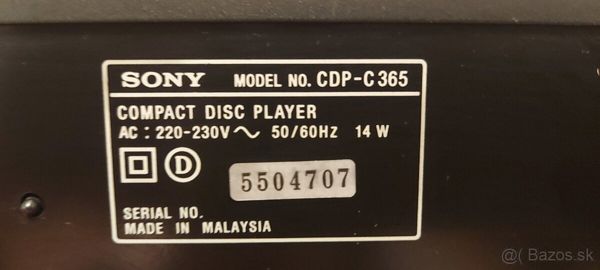 Predám 5CD meniče Sony - 5