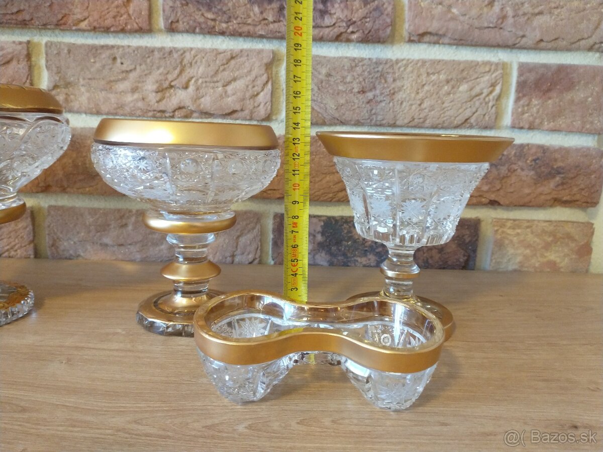 kryštál, sklo, žardiniéra, misa - 5