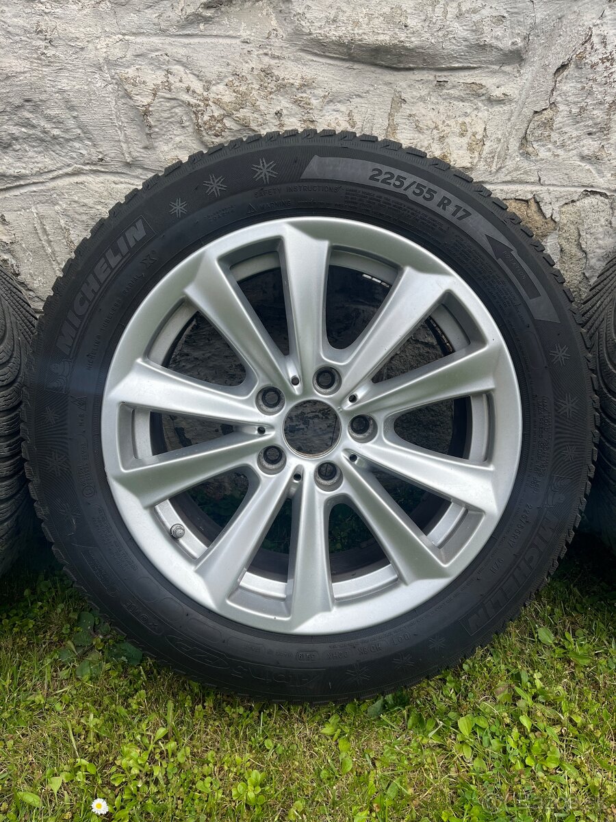 5x120 BMW r17 disky+ pneu zimné 225/55 r17 Runflat 8jx17eh2 - 5