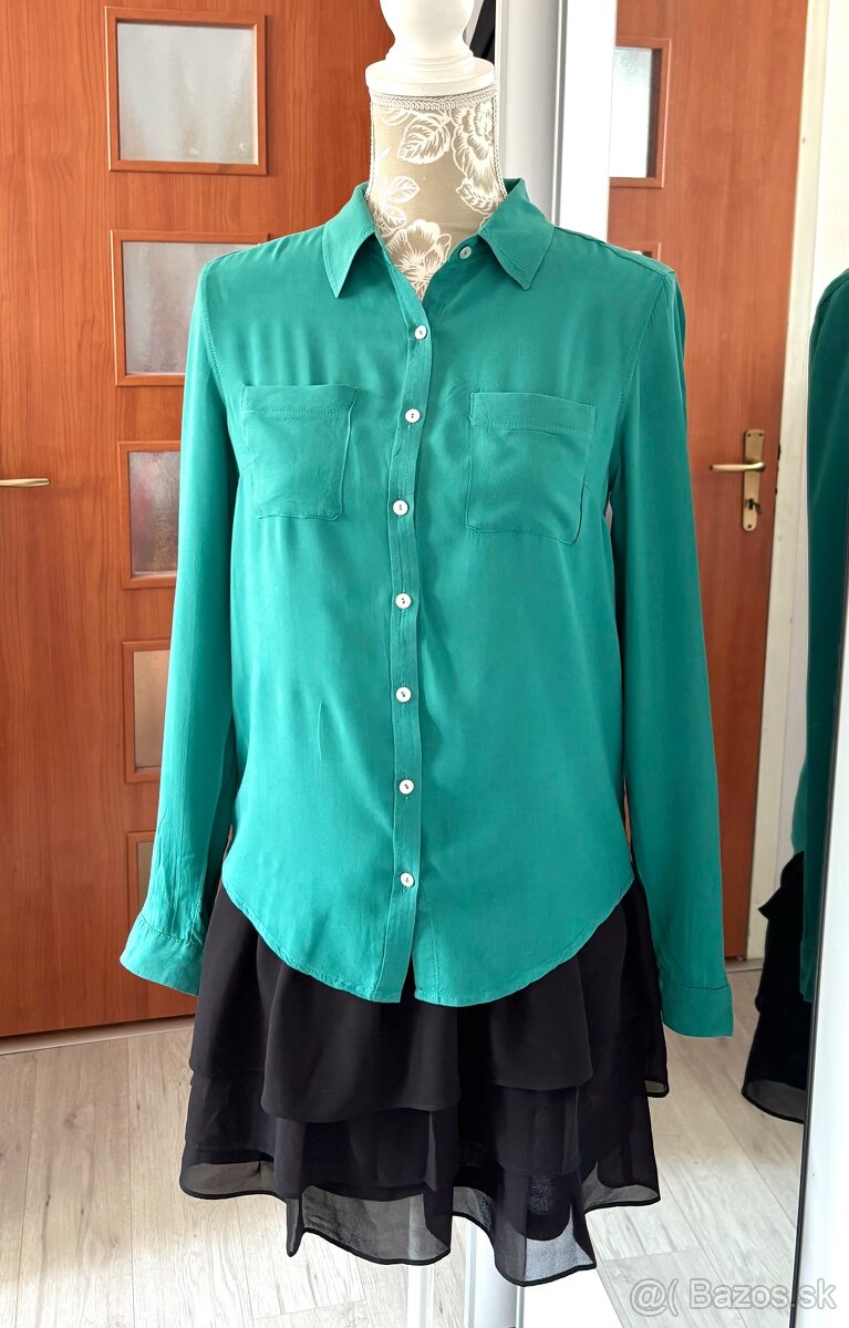 Jemná zelená blúzka - 5
