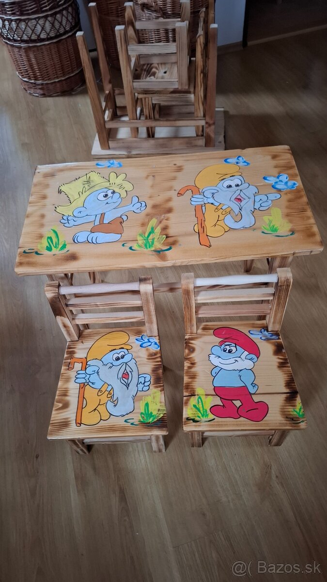 Drevené detské sedenie - 5