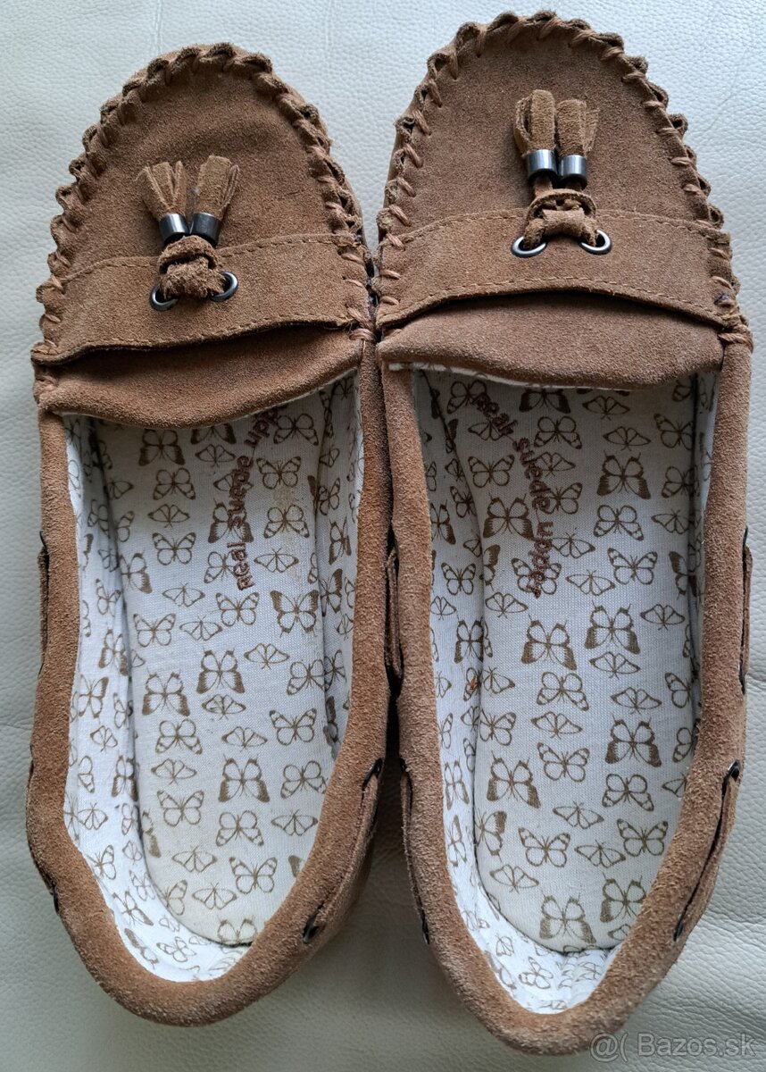 Mokasiny kozene velkost 38 - 5