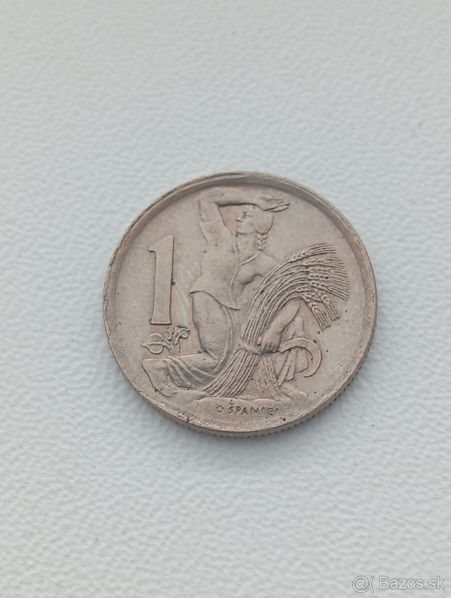 Československe 1 kčs mince - 5