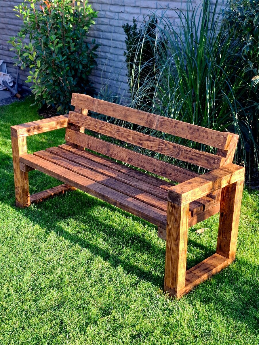 Drevená lavička/lavica - 5