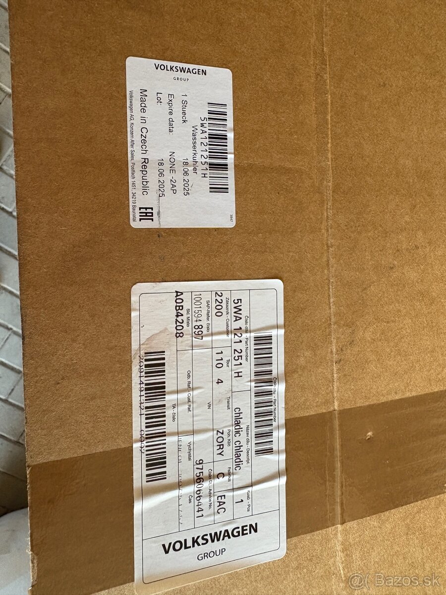 Predám vodný chladič a intercooler na Škoda - 5