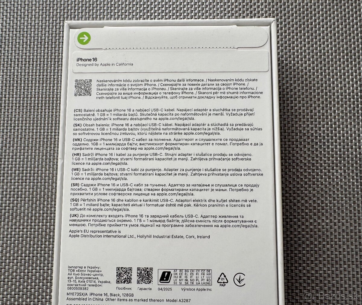 iPhone 16 128GB - NOVY - NEROZBALENY - 5