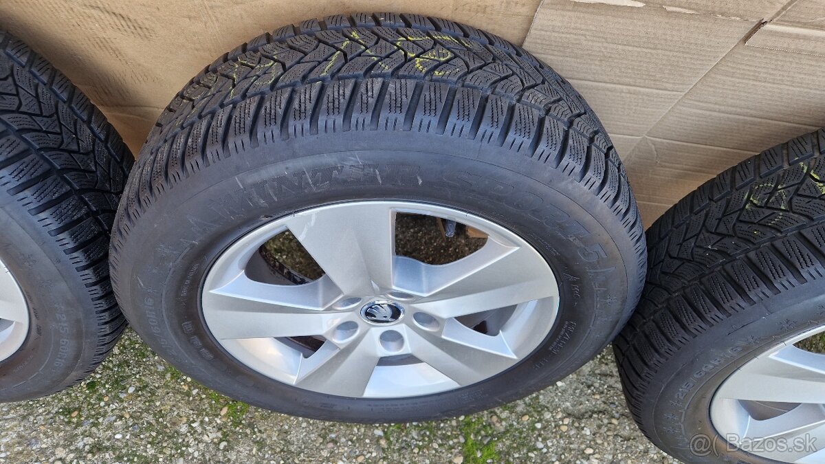 Zimné 215/60 R16, 5x112, 6,5J, ET41 Škoda Superb - 5