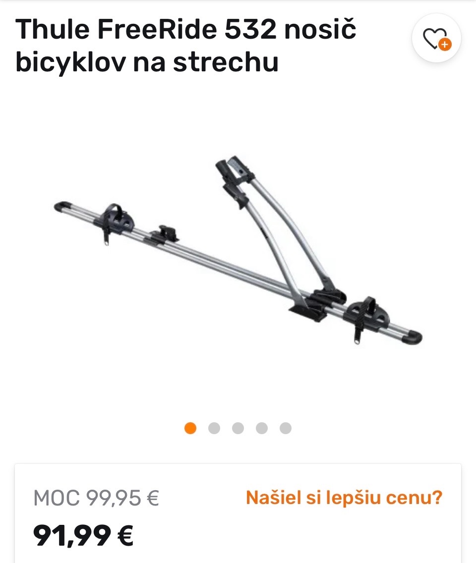 Predám strešný nosič Thule FreeRide 532 - 5
