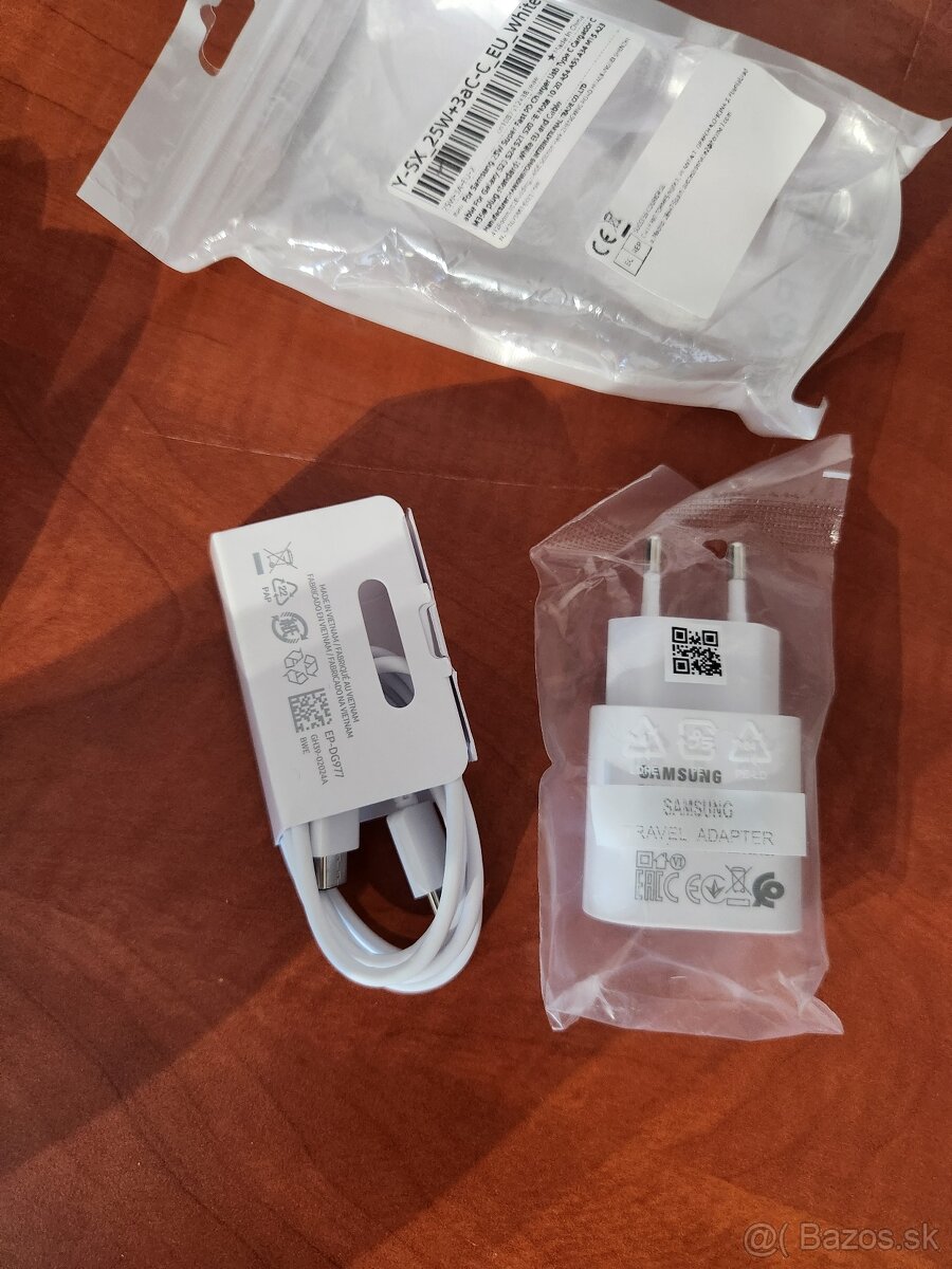 Originálna 25W nabíjačka Samsung C to C, biela - 5