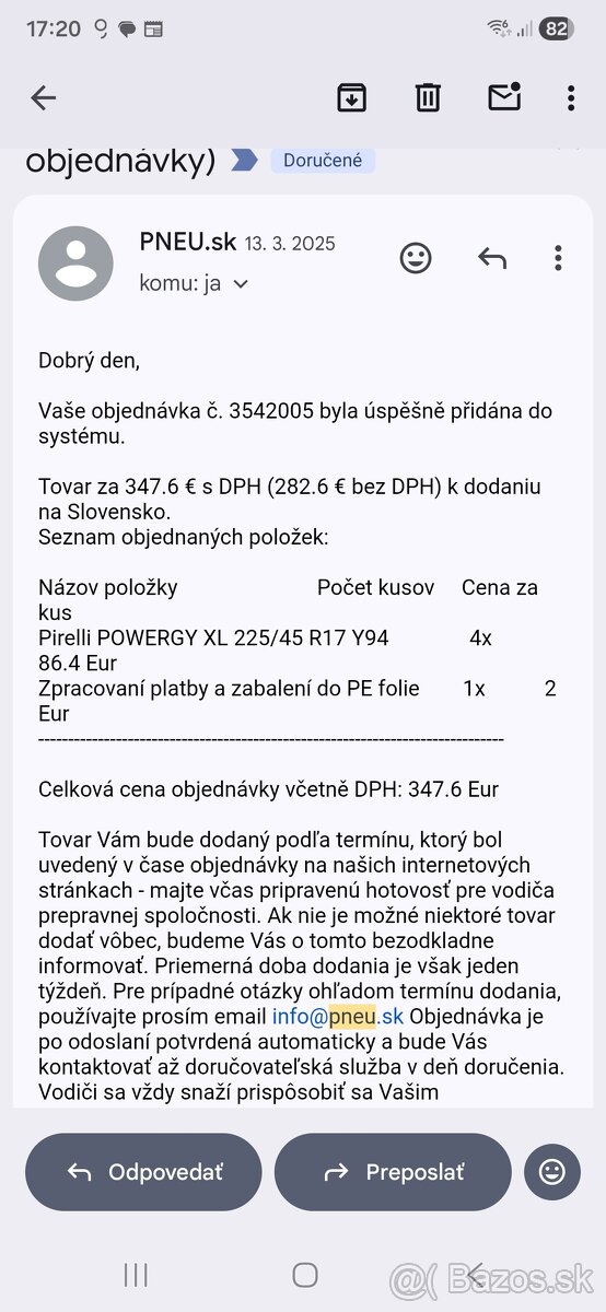 Letne pneumatiky Pirelli 225x45 r17 - 5
