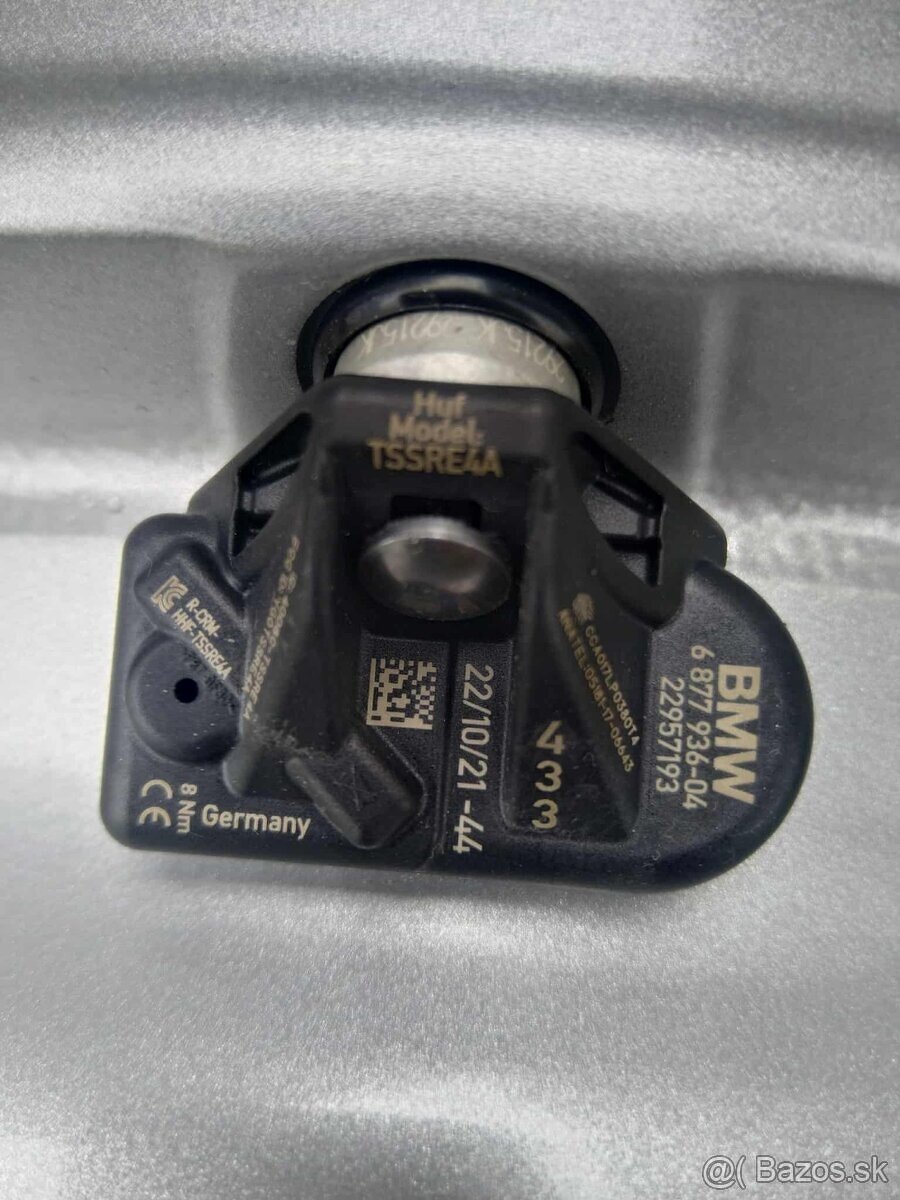 17" alu BMW 5 x 112 + TPMS originál TOP stav + zimné pneu - 5