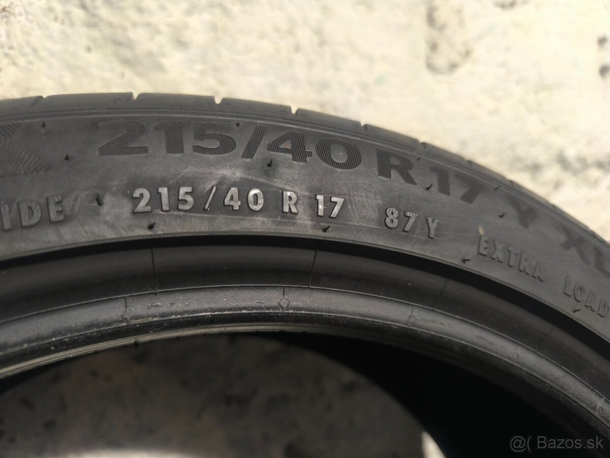 215/40 R17 Letné pneumatiky Continental 2 kusy - 5