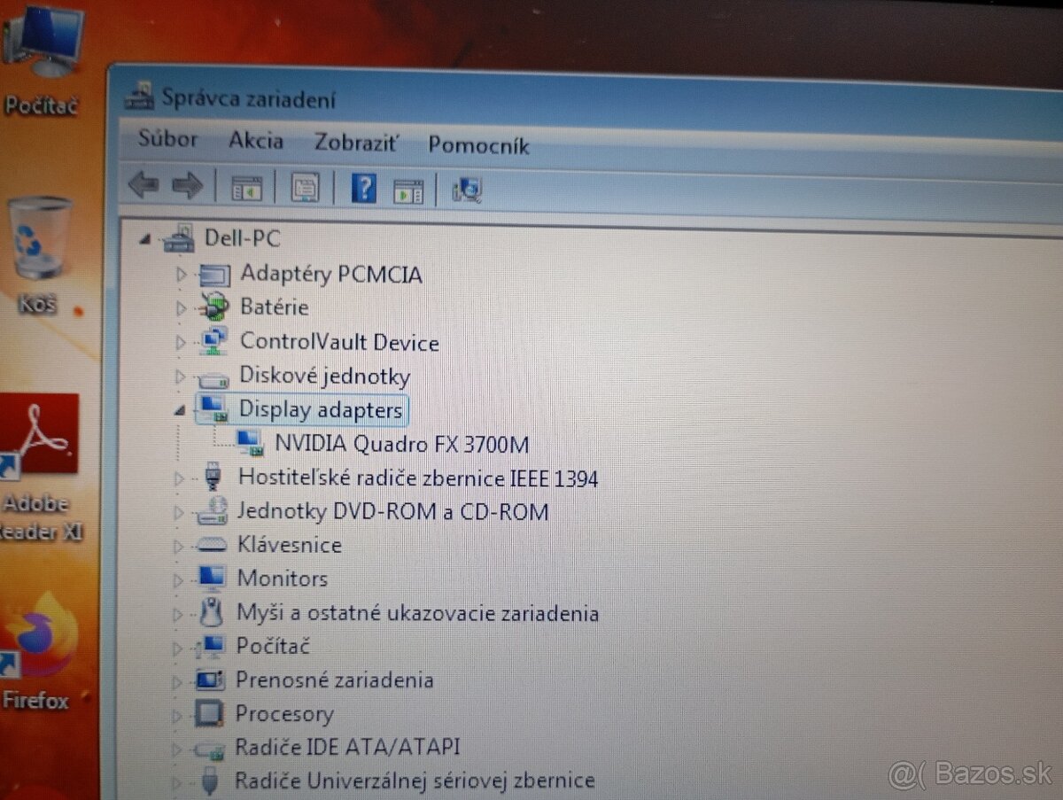 predám DELL PRECISION M6400 , 17" displej , WINDOWS 7 - 5