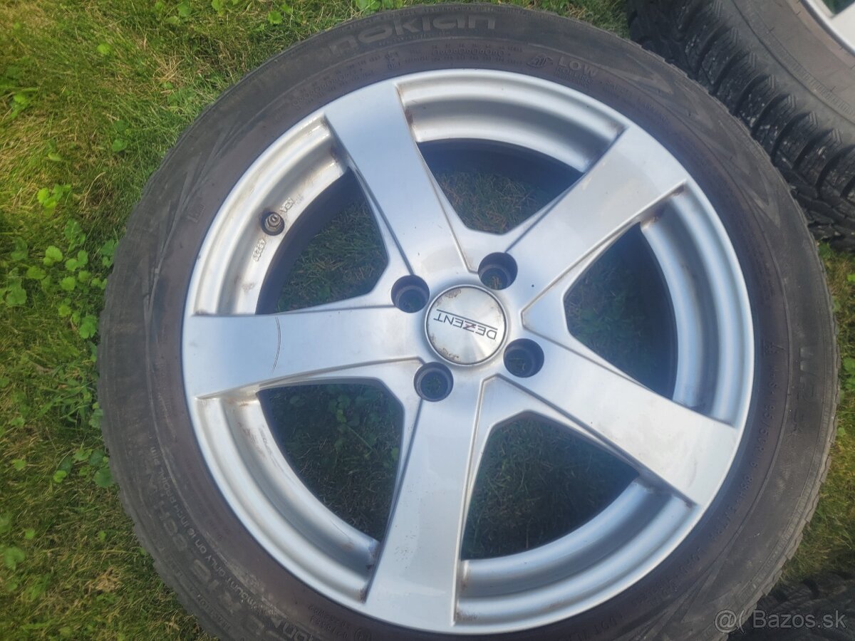 Predám 16-ky hliníkové disky 4x100 - 5