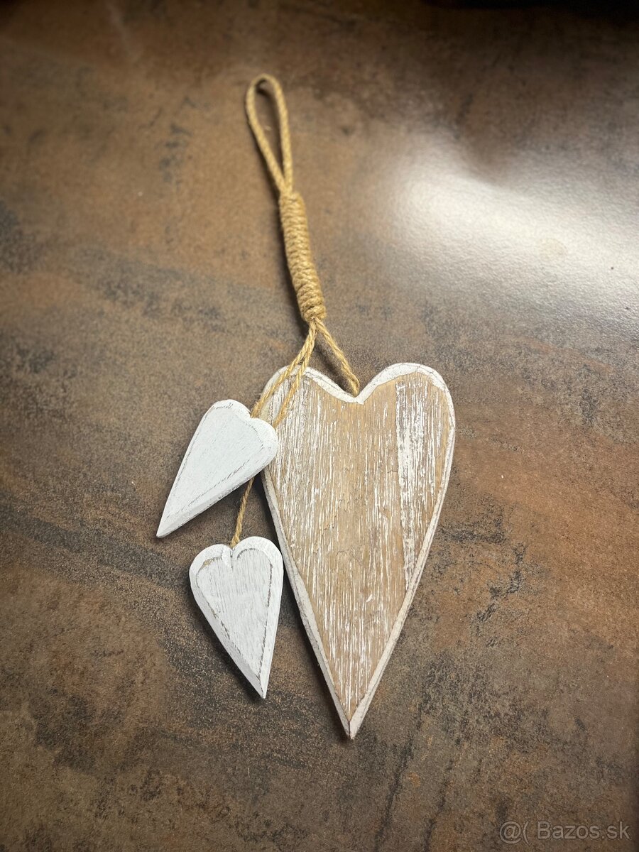 Drevena dekoracia zavesna a držiak na servitky - 5