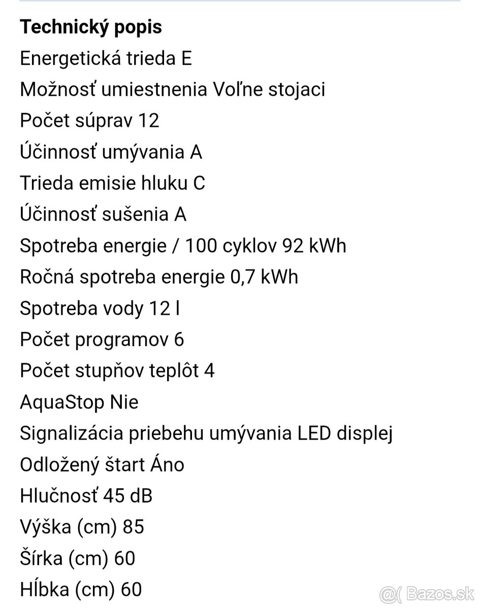 Umývačka riadu Philco - 5