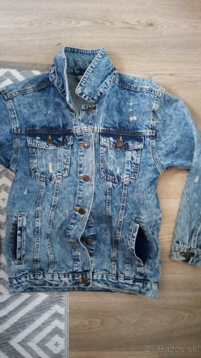 Kvalitná riflová bunda S/M - 5