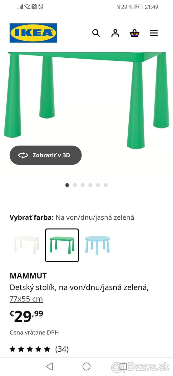 Ikea stolík + 2 stoličky - 5