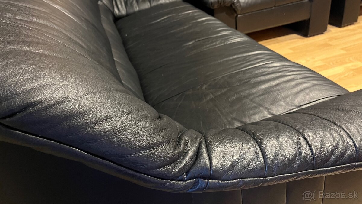 Predam koženú sedačku a 2 kresla - 5