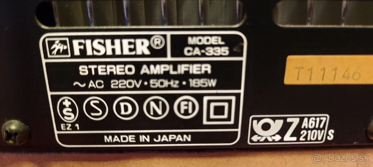 Predám vintage zostavu Fisher - 5