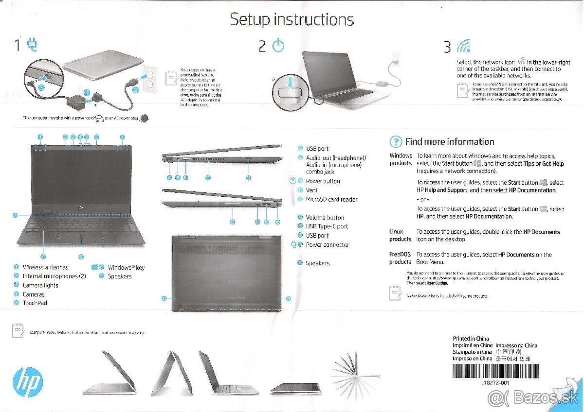 PREDÁM notebook HP_ENVYx360_Convertible s novou batériou - 5